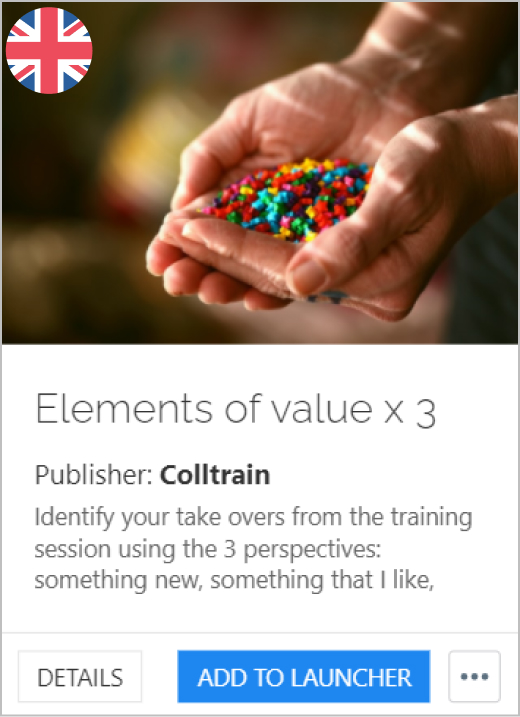 Elements of value - Colltrain Library - Activity Description - en