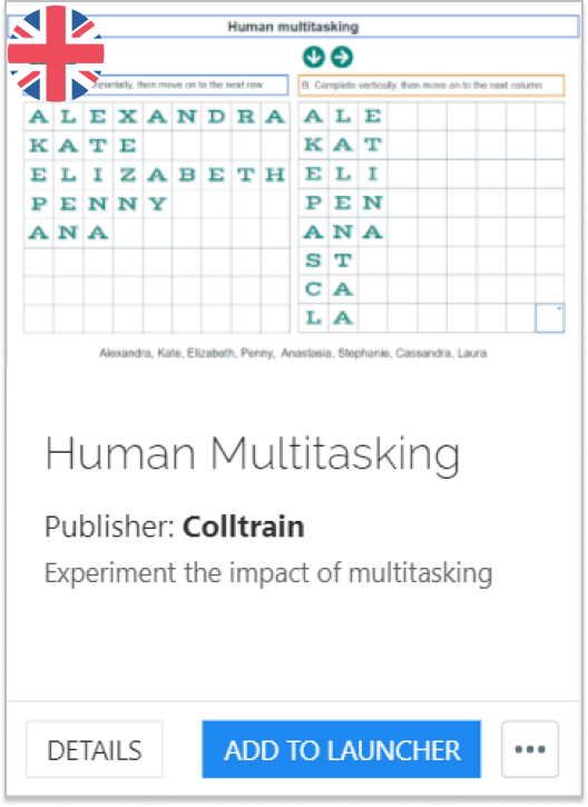 Human multitasking - Colltrain Library - Activity Description - en
