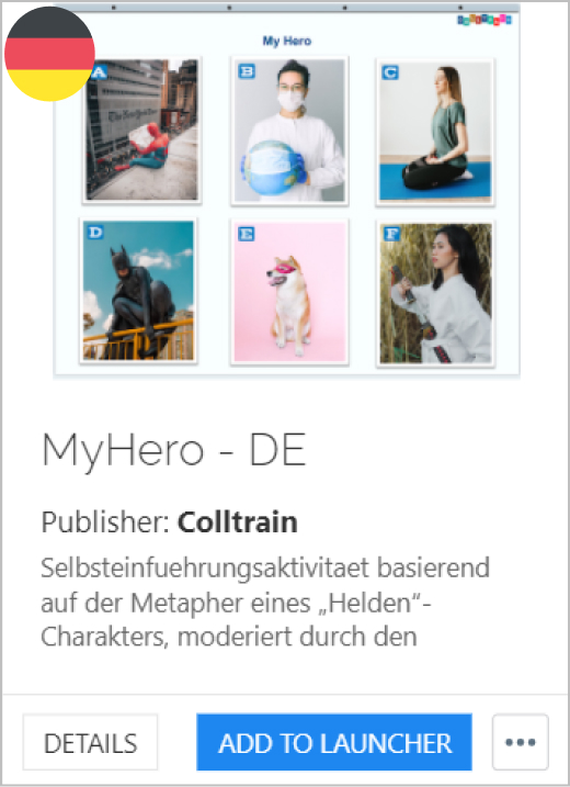 MyHero - walk the board activity - Colltrain Library - Activity Description - de