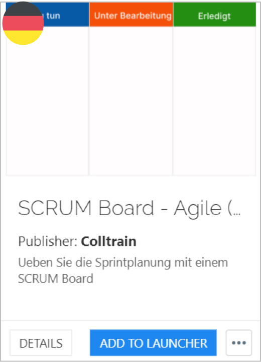 SCRUM Board - Agile - Colltrain Library - Activity Description -de