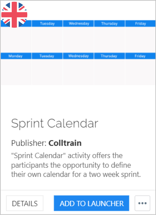 Sprint Calendar - Colltrain Library - Activity Description - en