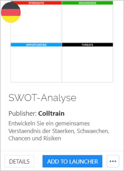 SWOT Analysis - Colltrain Library - Activity Description - de