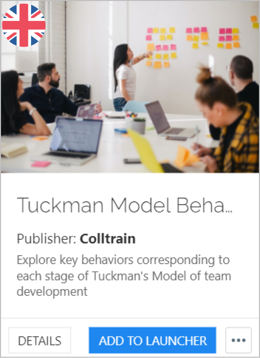 Tuckman Model Behaviors - Colltrain Library - Activity Description - en