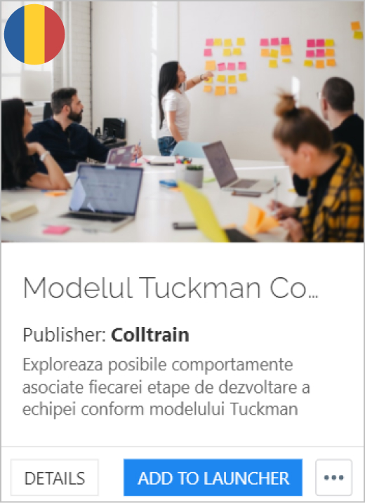 Tuckman Model Behaviors - Colltrain Library - Activity Description - ro
