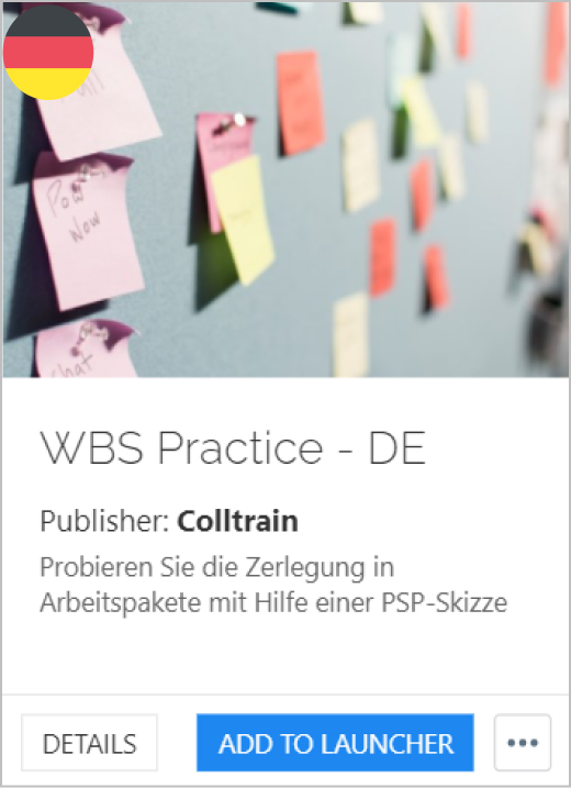 WBS practice - Colltrain Library - Activity Description - de