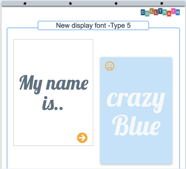 Colltrain 2.6 displayfont type 5