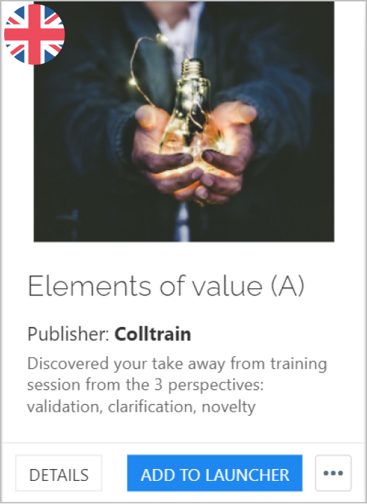 Elements of value (A) - Colltrain Library - Activity Description - en