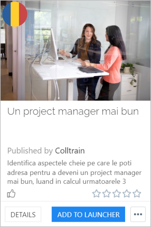 Better Project Manager - Colltrain Library - Activity Description - ro
