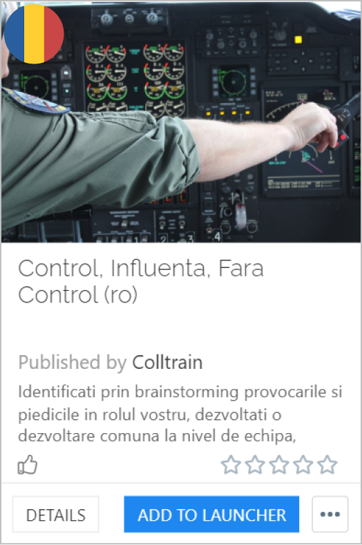 Control, influence, no control - Colltrain Library - Activity Description - ro