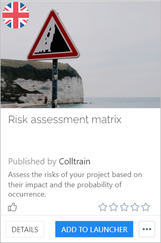 Risk assessment matrix - Colltrain Library - Activity Description - en