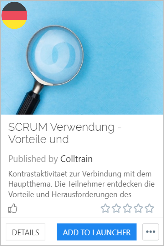SCRUM criticism - Colltrain Library - Activity Description - de