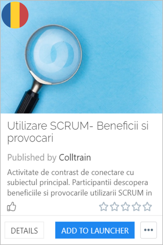SCRUM criticism - Colltrain Library - Activity Description - ro