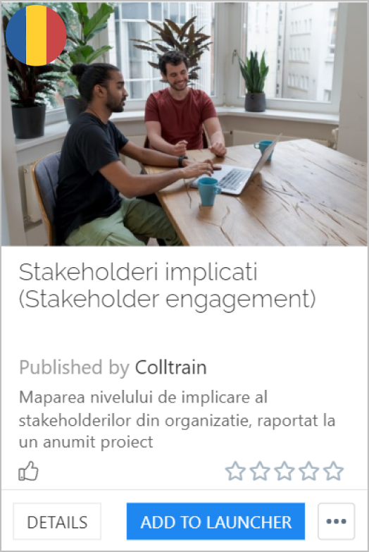 Stakeholder engagement - Colltrain Library - Activity Description - ro
