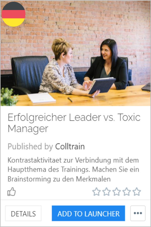 Successful leader vs toxic manager - Colltrain Library - Activity Description - de