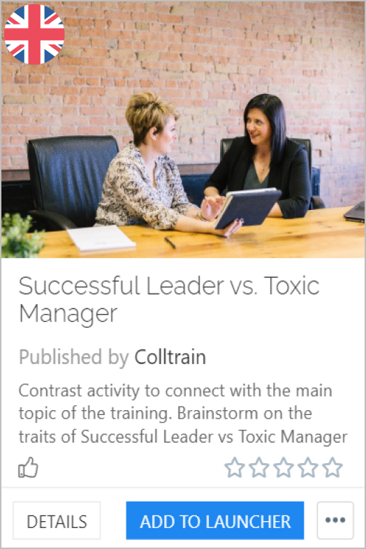 Successful leader vs toxic manager - Colltrain Library - Activity Description - en