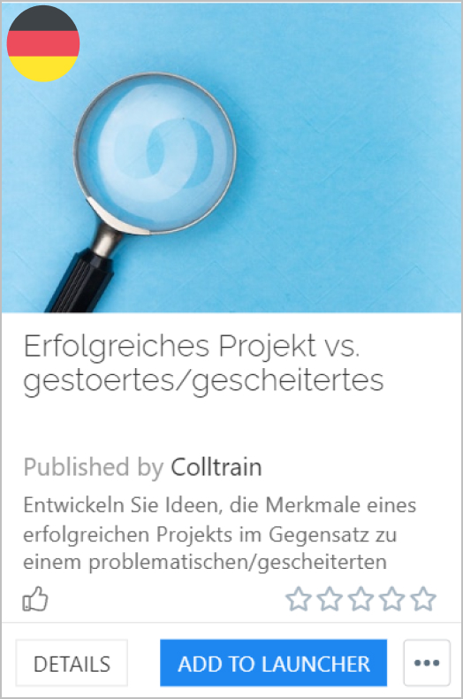 Successful vs failed project - Colltrain Library - Activity Description - de