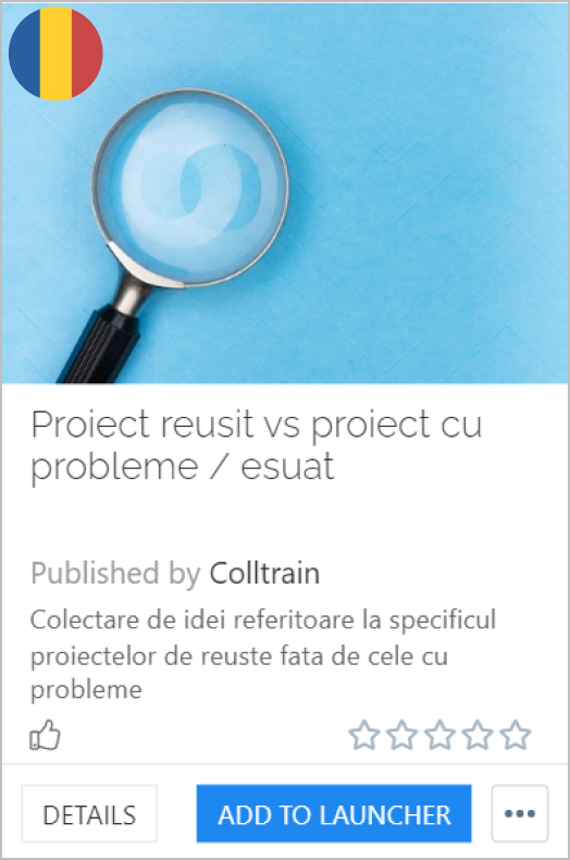 Successful vs failed project - Colltrain Library - Activity Description - ro